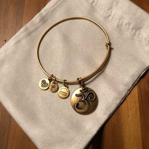 Alex & Ani Om Charm Bangle